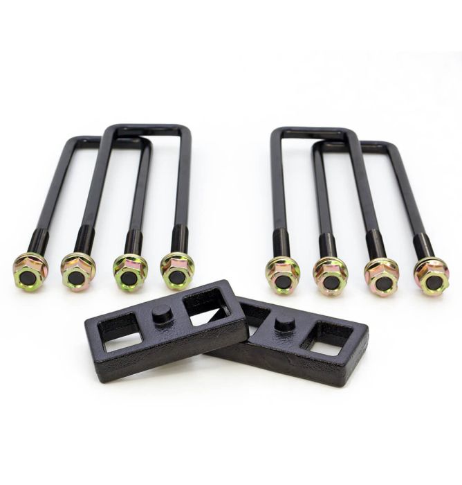 1" REAR BLOCK KIT - GM SILVERADO / SIERRA 2500/3500 HD OEM STYLE W/ FACTORY TOP OVERLOADS 2011-2024